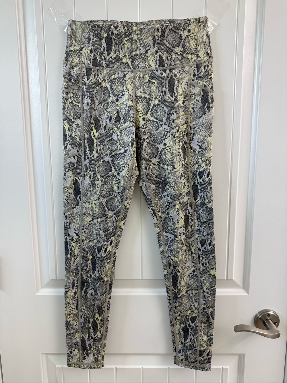 DKNY Women’s High-Waist Snake Print Leggings